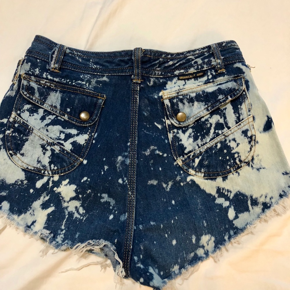 Vintage Acid Wash High Waisted Shorts